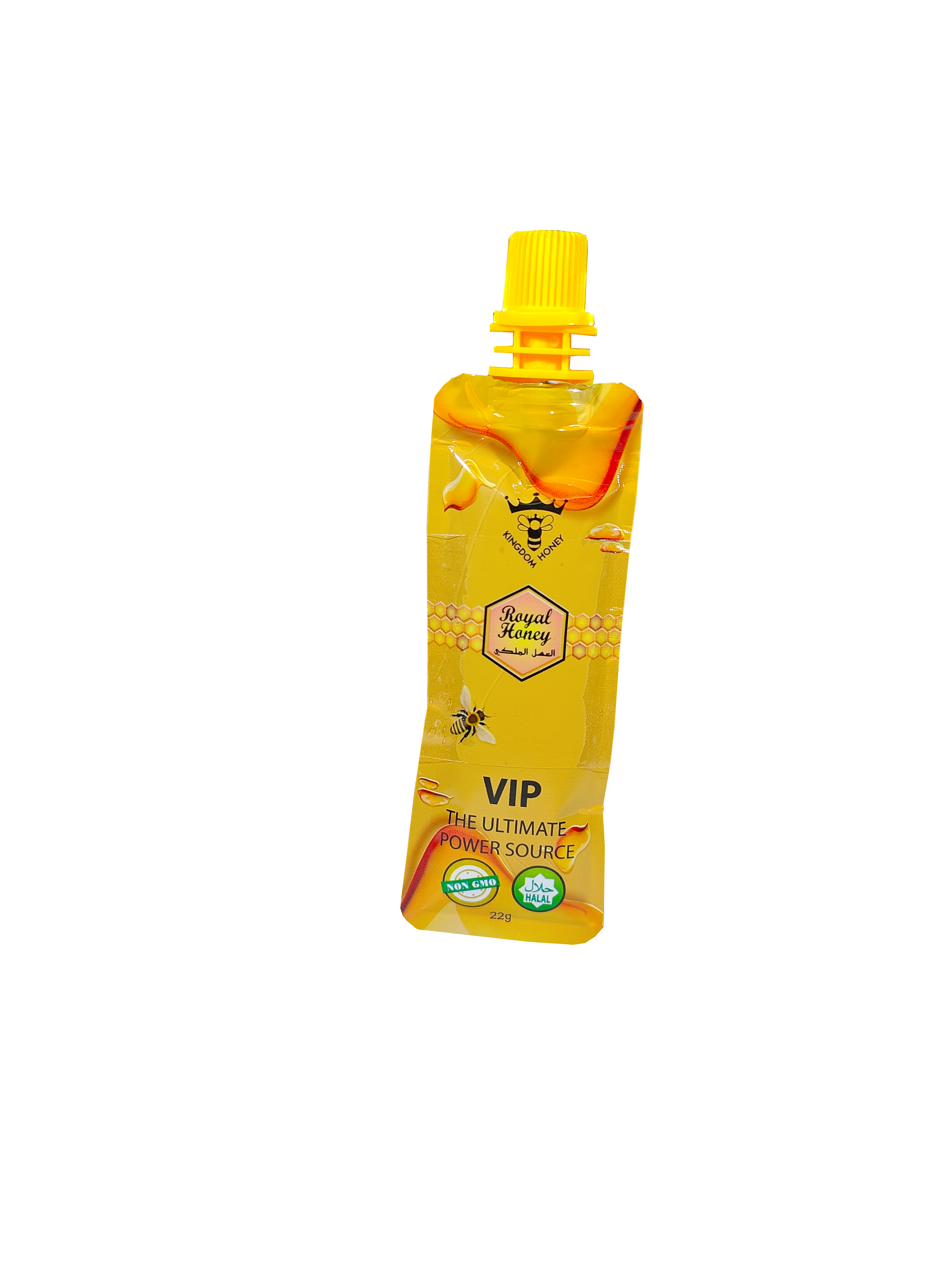 Single honey packet of Royal Honey VIP a male enhancement supplement.