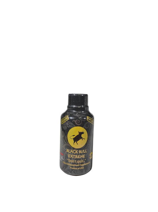 Single shot of Black Bull male enhancement supplement.
