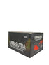 Front view of Kamasutra 500k Shots, a display box of premium male enhancement supplements.