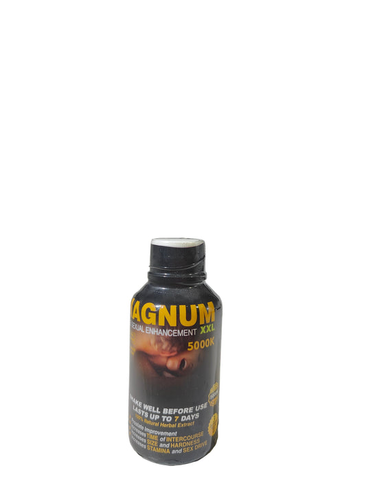 Single shot of Magnum 5000K XXL a male enhancement supplement.