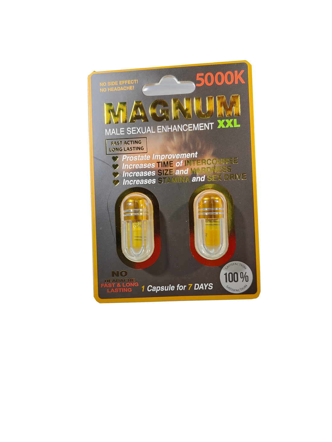 Double packet of Magnum XXL 5000K a male enhancement supplement product image