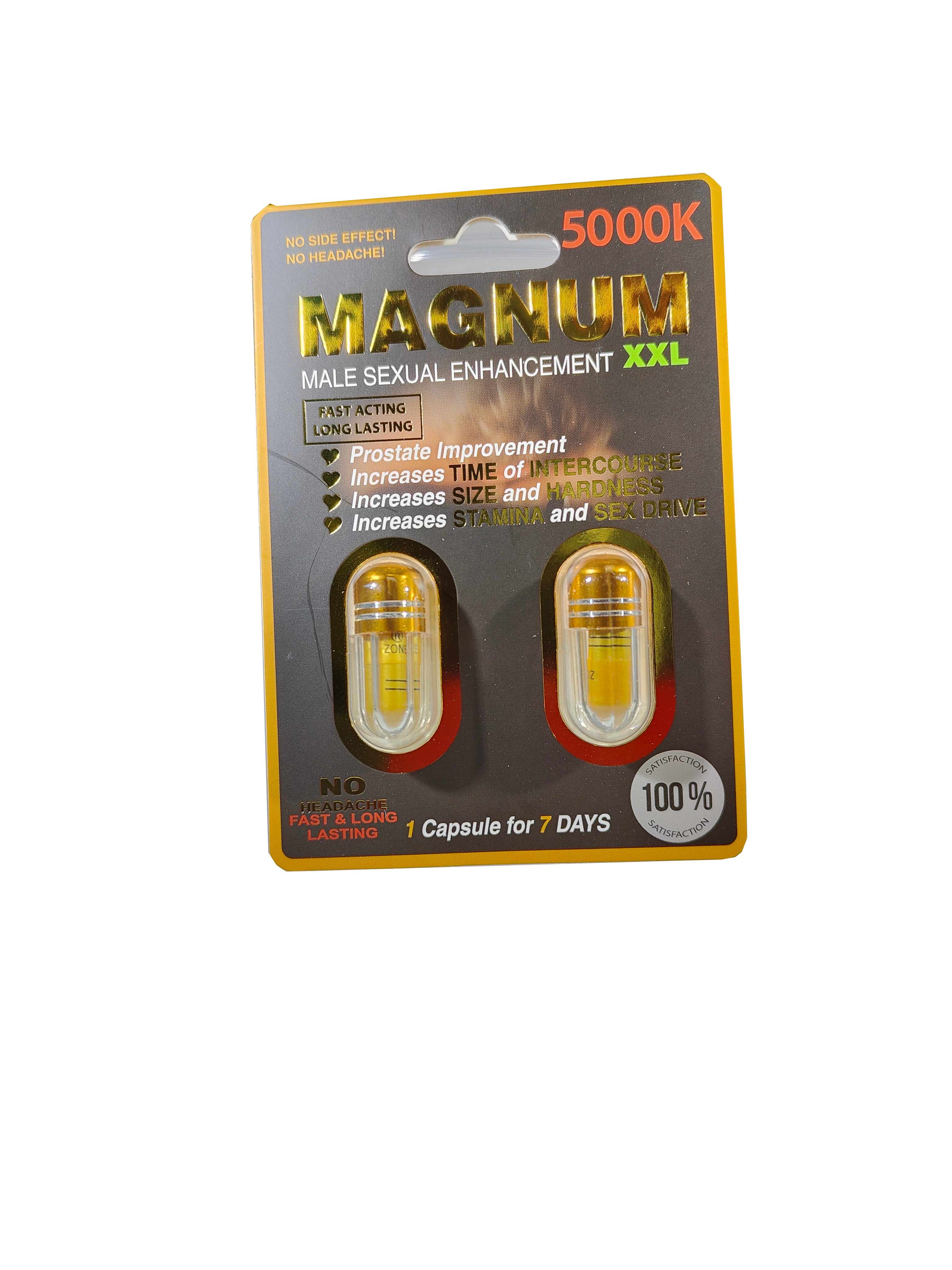Double packet of Magnum XXL 5000K a male enhancement supplement product image