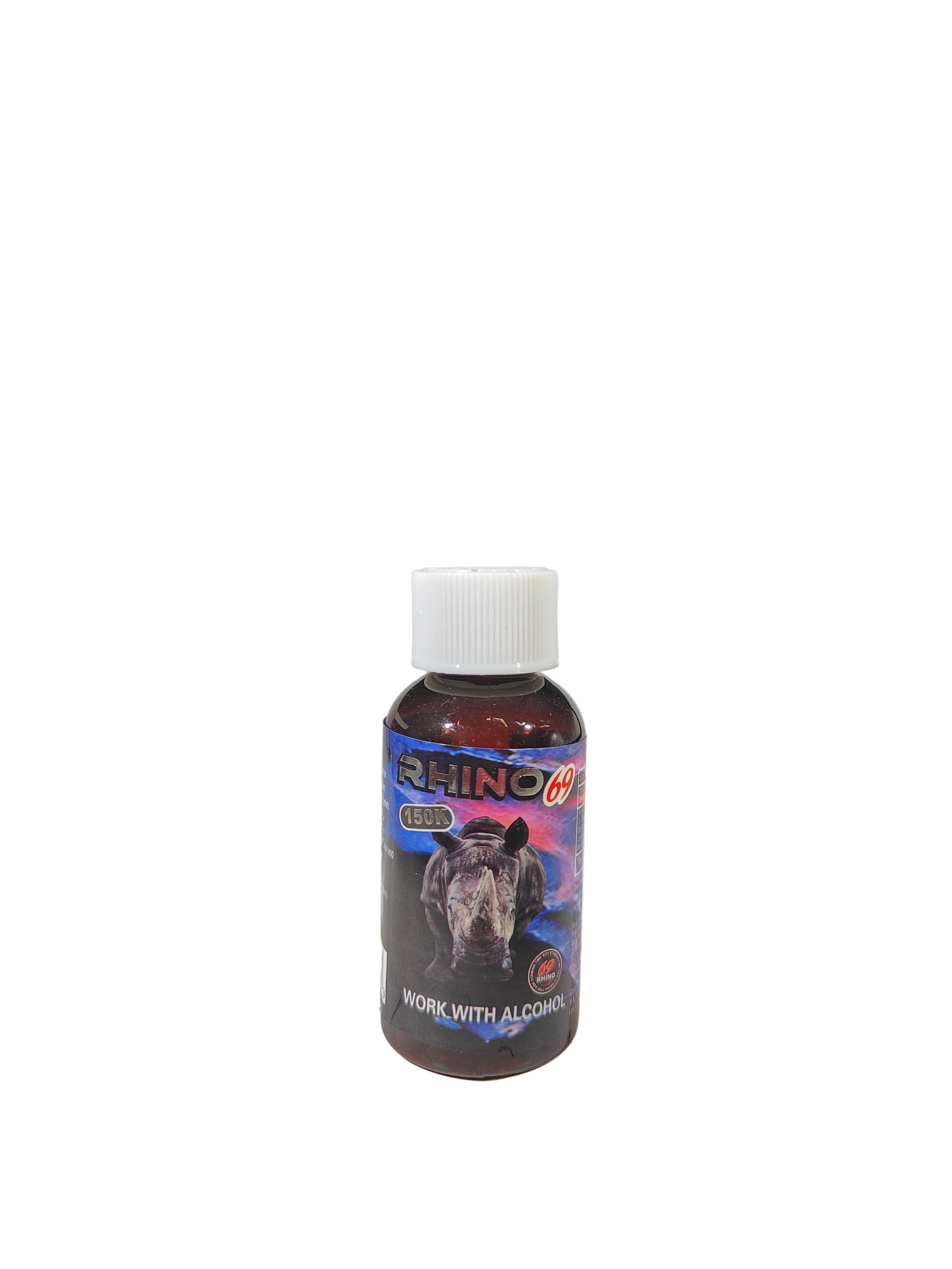 Single shot of Rhino 69 Extreme 150K a male enhancement supplement.