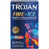 Front View of Trojan Fire and Ice Lubricated Latex Condoms box